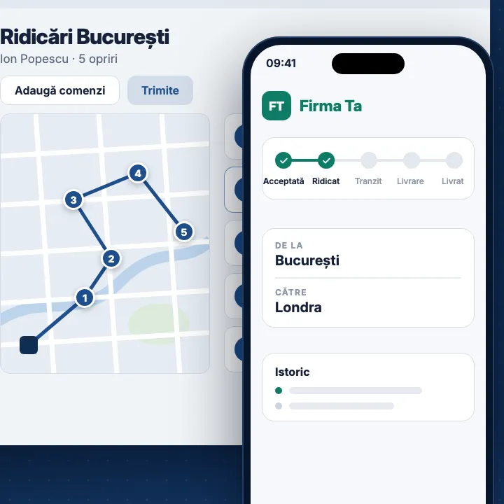 Software curierat România: comenzile de pe telefon și WhatsApp ajung în rută, iar clientul primește mesaj automat